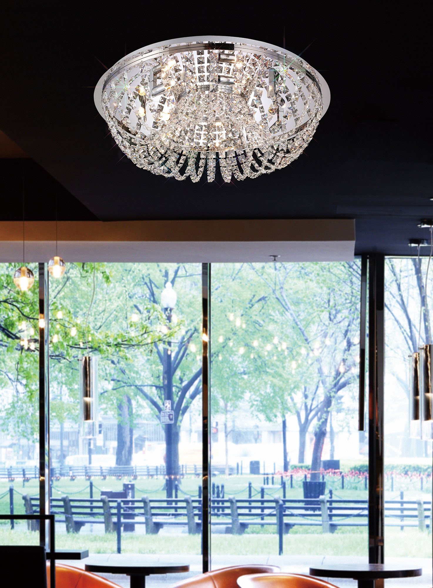 Cosmos Crystal Ceiling Lights Diyas Flush Crystal Fittings Cosmos Crystal Ceiling Lights Diyas Flush Crystal Fittings
